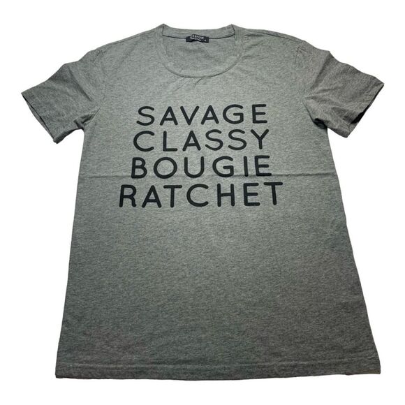 SHESHOW Savage Classy Bougie Ratchet Short Sleeve Crew Neck Tee Shirt - Picture 1 of 6